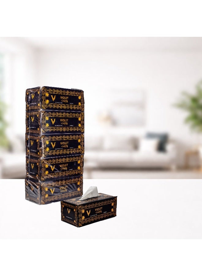 Violet Super Soft Facial Tissue Pack 500 Sheets 2Ply , 5 Boxes - Image 2